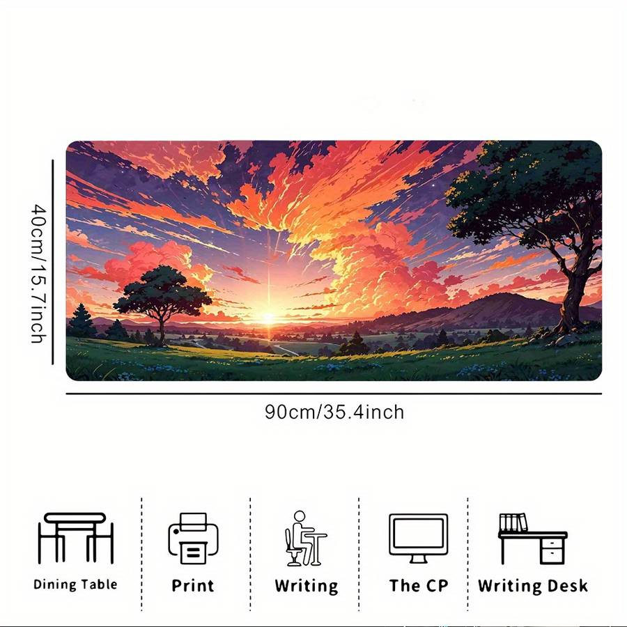 Mouse Pad Size 31.4 X 15.7 Inches 80 X 40 Cm
