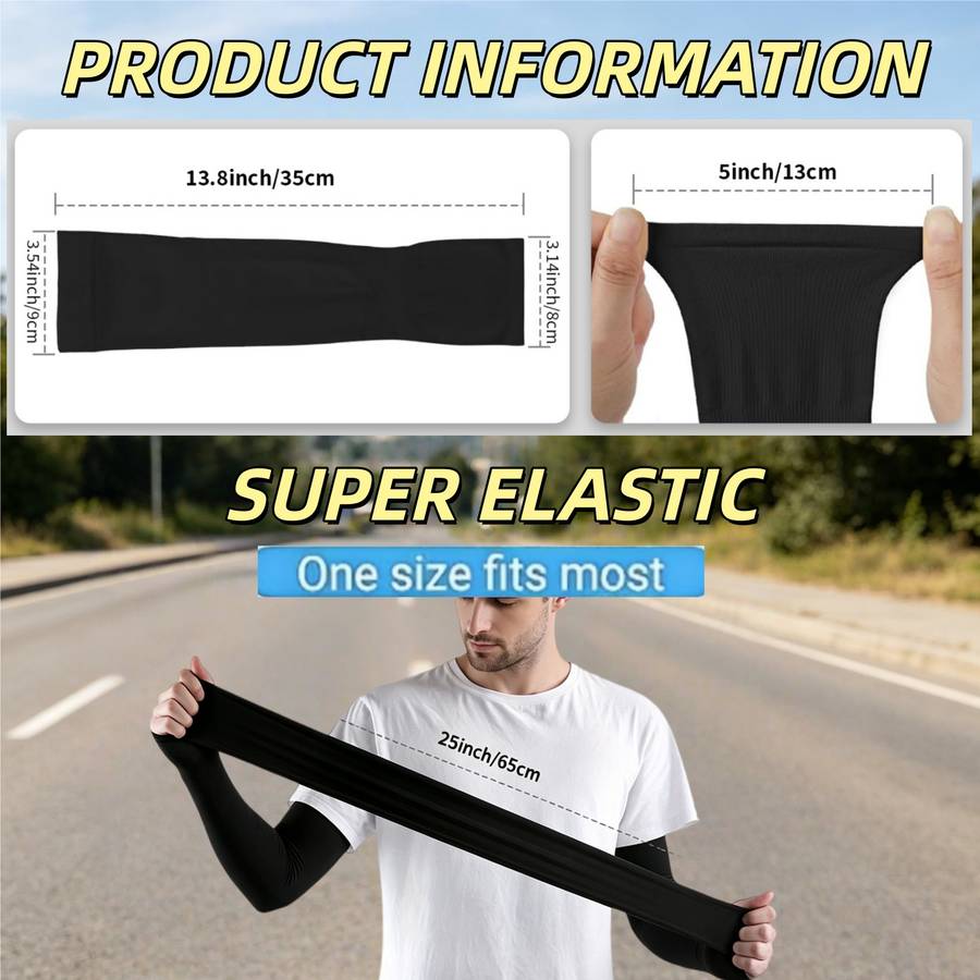 Sunscreen Sleeves Color 15 Pairs 5 Black 5 White 5 Gray
