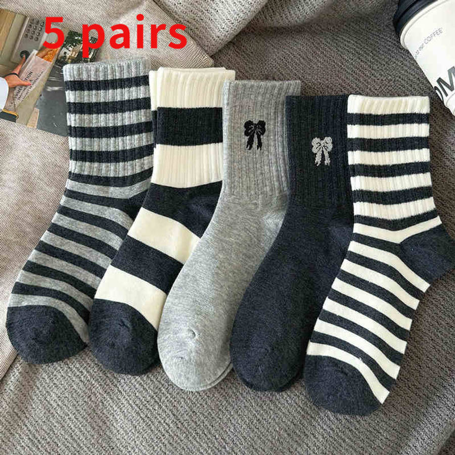 Women S Socks Color Mixed Color 5 Pairs Size Onesize