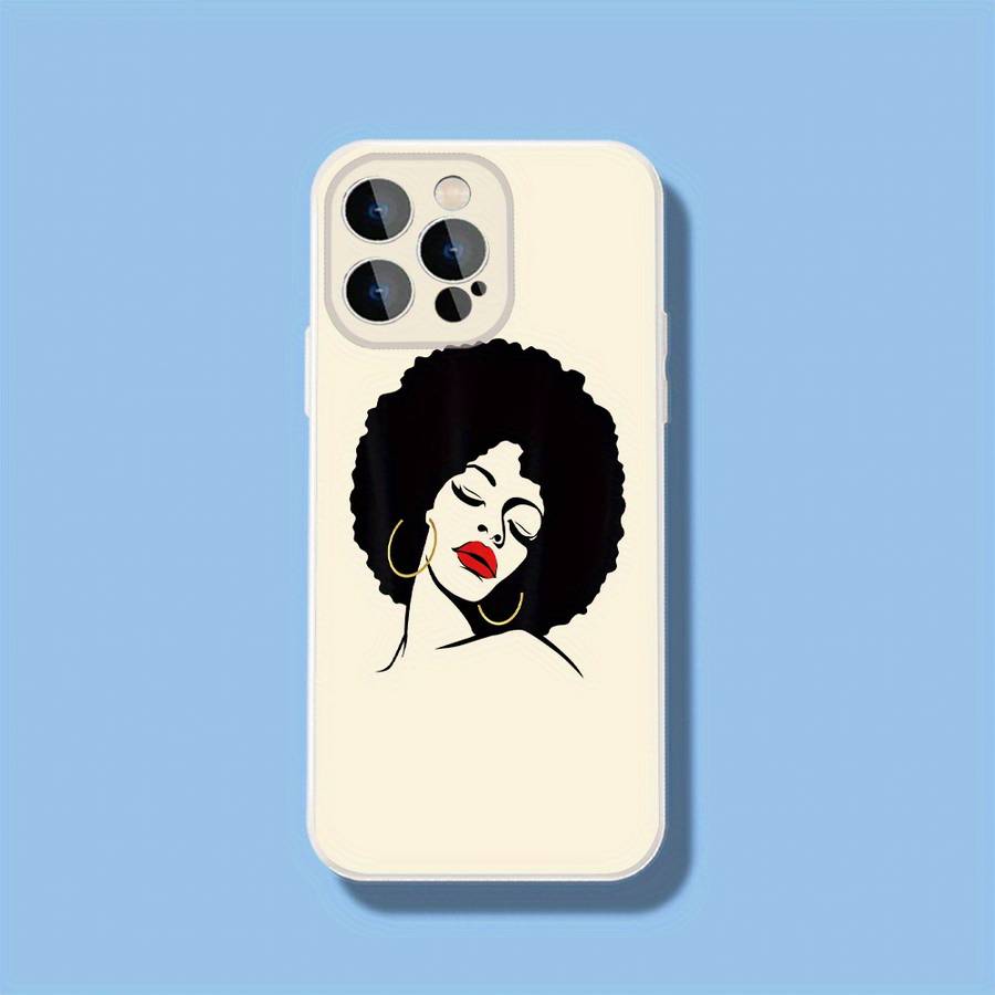 1Pc Ivory White For iPhone 15 Bold Elegance Phone Case