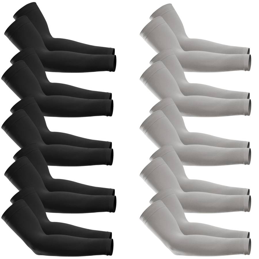 Sunscreen Sleeves Color 5 Pure Black 5 Light Gray