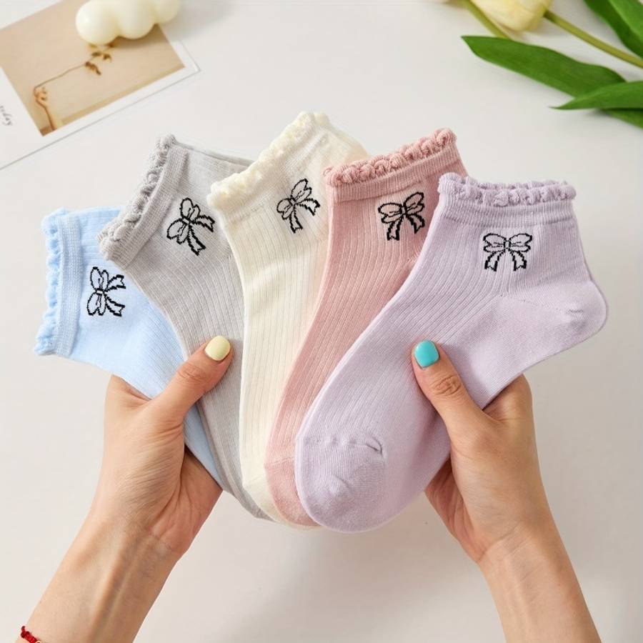 Women S Socks Color Mixed Color5 Pairs Size Onesize