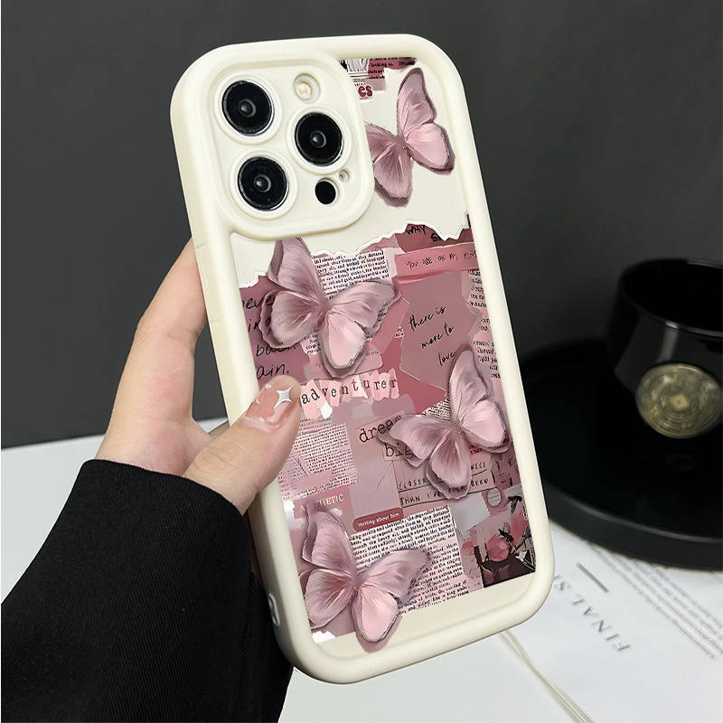 1Pc Beige For iPhone 14 Plus Phone Case Phone Cover