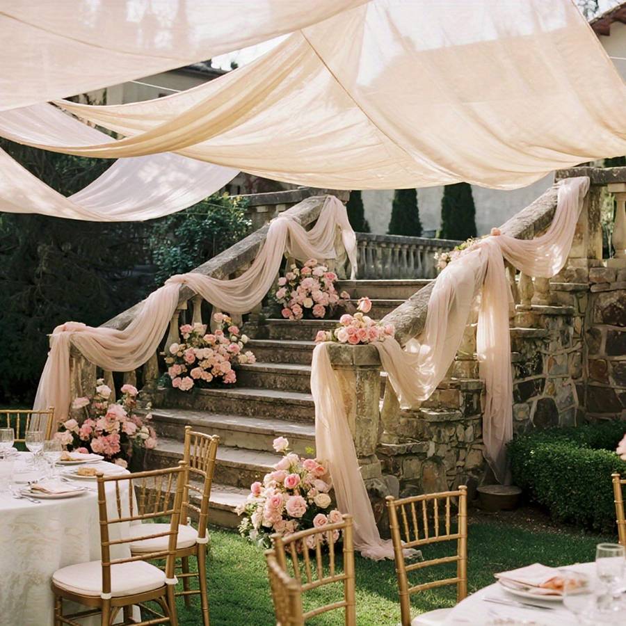 Wedding Supplies Color Champagne Size 100Cm*50M 1.1Yard*54.7Yard