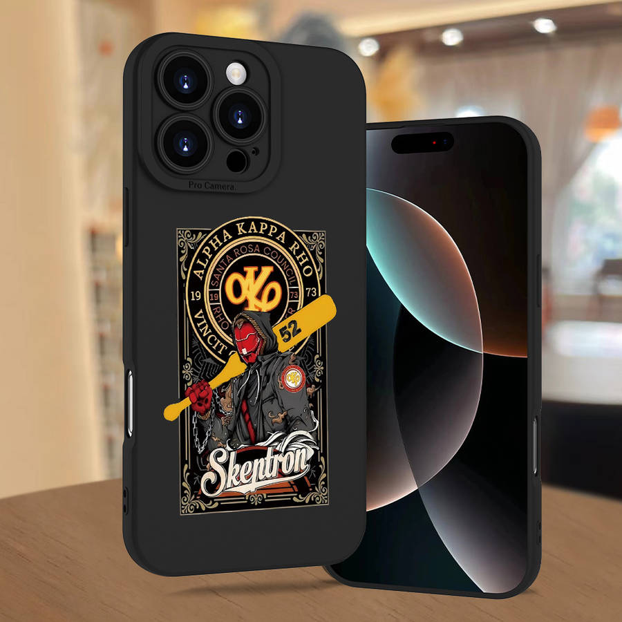 Black For iPhone Baseball Player Phone Case