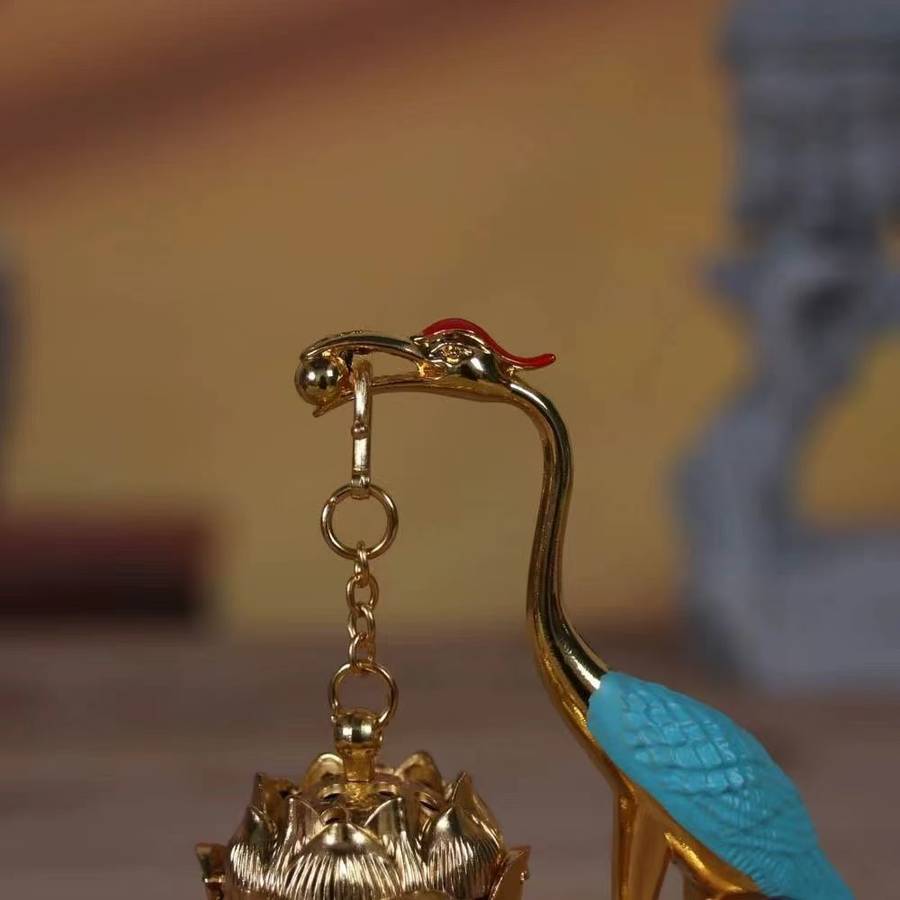 Incense Burner Color  Colorful Feather Golden Crane