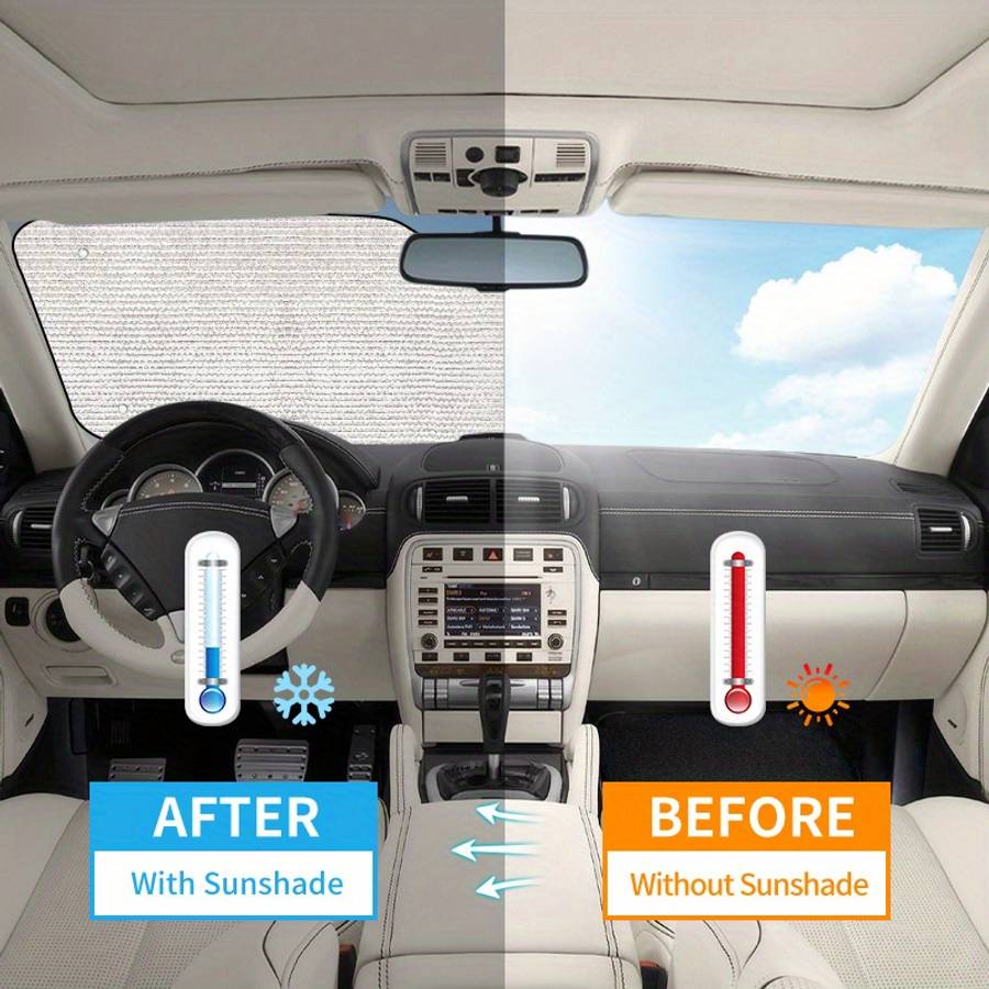 Car Sun Shades Size 70 X130 Suitable For Small Cars