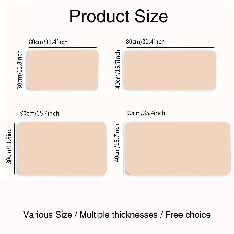 Mouse Pad Color White Size 80X40Cm