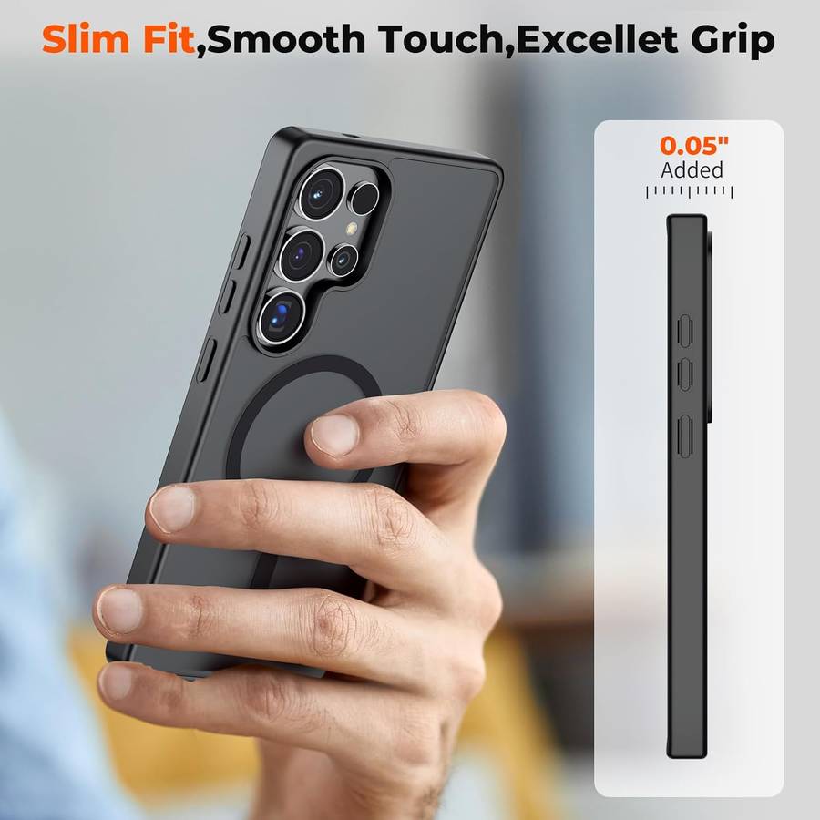 Phone Case Black Compatible Model Galaxy S24 Ultra