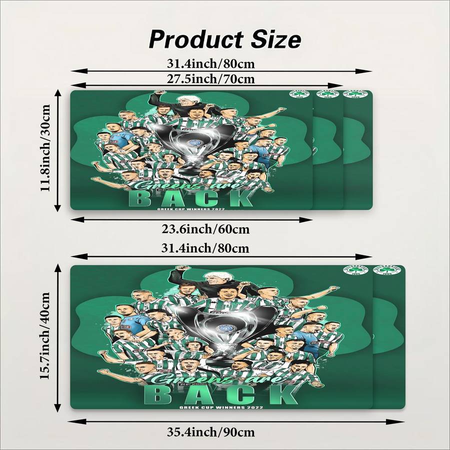 Mouse Pad Color White Size 60X30Cm
