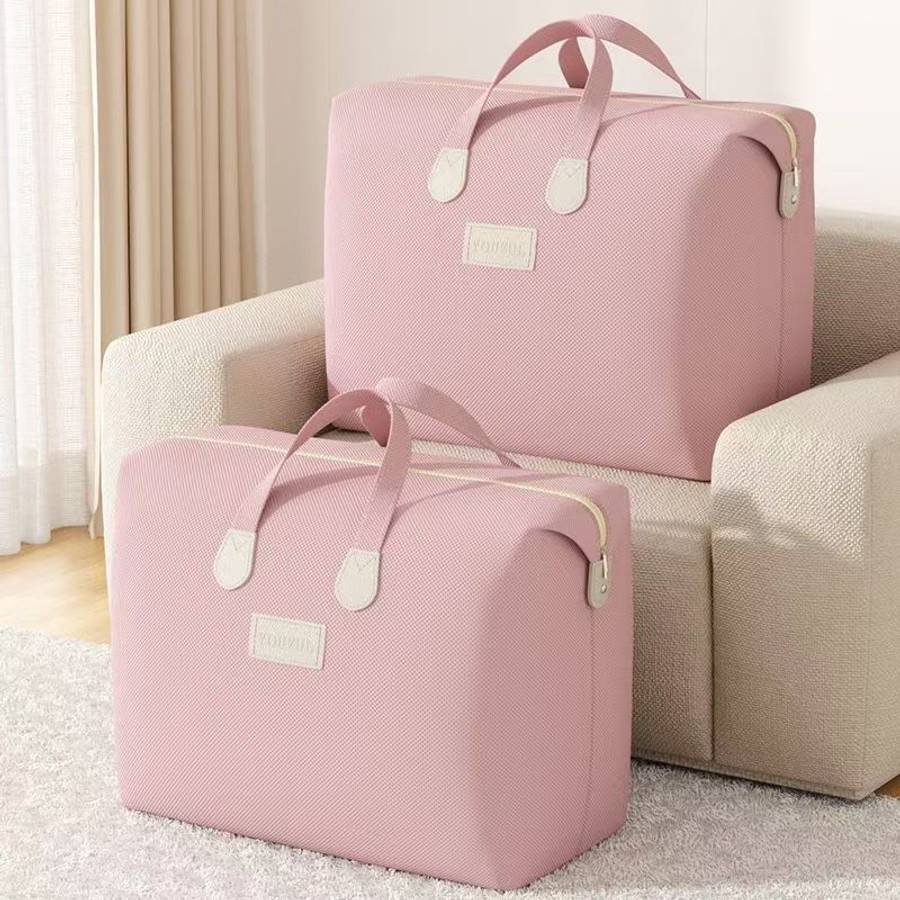 6Pcs Travel Bag Luggage Bag For Quilt Lotus Size M