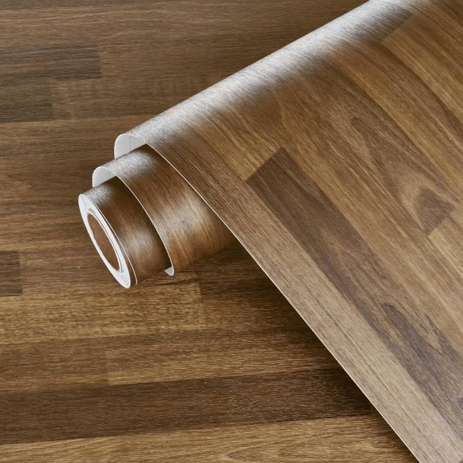 Self Adhesive Floor Stickers Parquet Walnut 40Cm*100Cm
