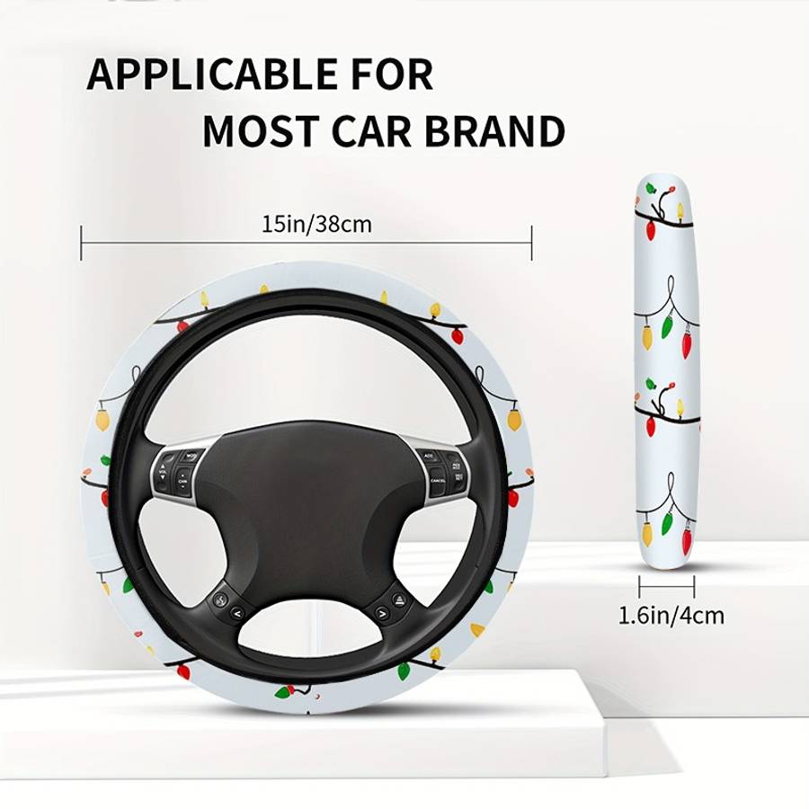Car Steering Wheel Cover 38X38 Style Digital Printing