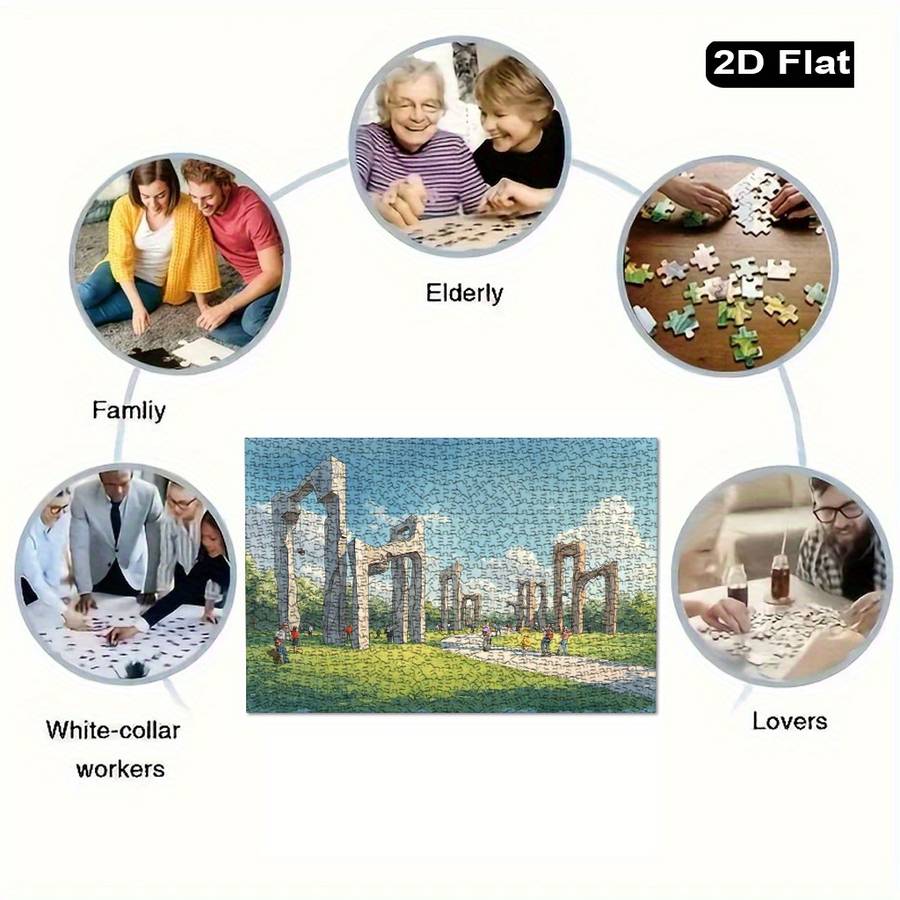 Building Toy Architectural Model Toy Set Size 75 X 50Cm 30 X 20Inch 1000Pc
