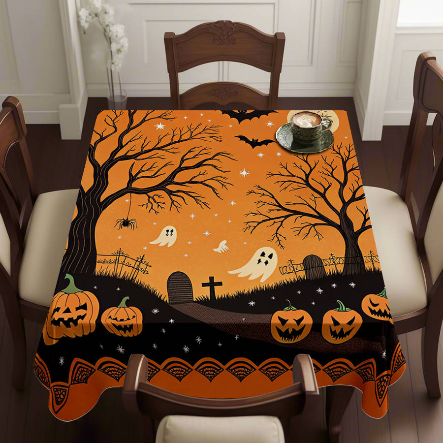 Halloween tablecloth decoration size 160cm x 160cm