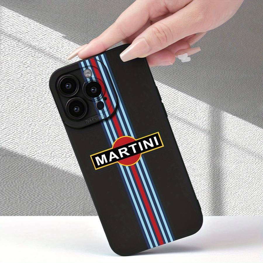 1Pc Black For iPhone XS Max Racing Stripe Phone Case