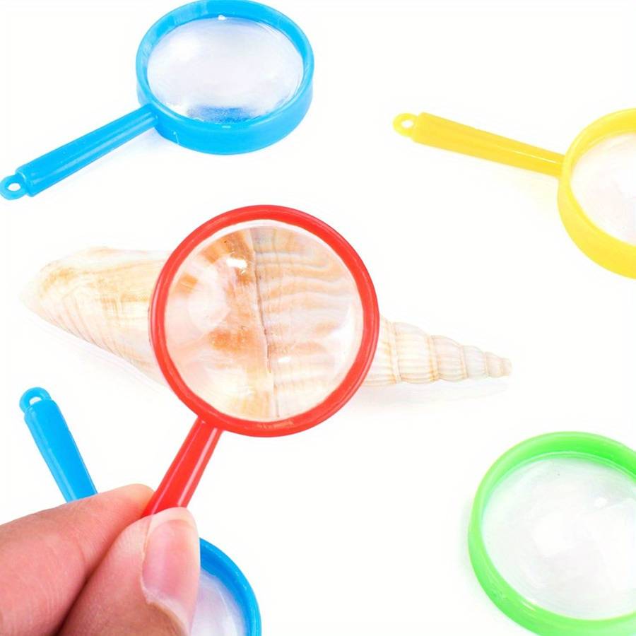 Classic 12 Portable Pocket Hand Held Magnifying Glass Coded Lenses Random 8