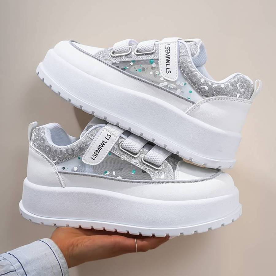 Women S Sneakers Color White Blue Sizeuk 7