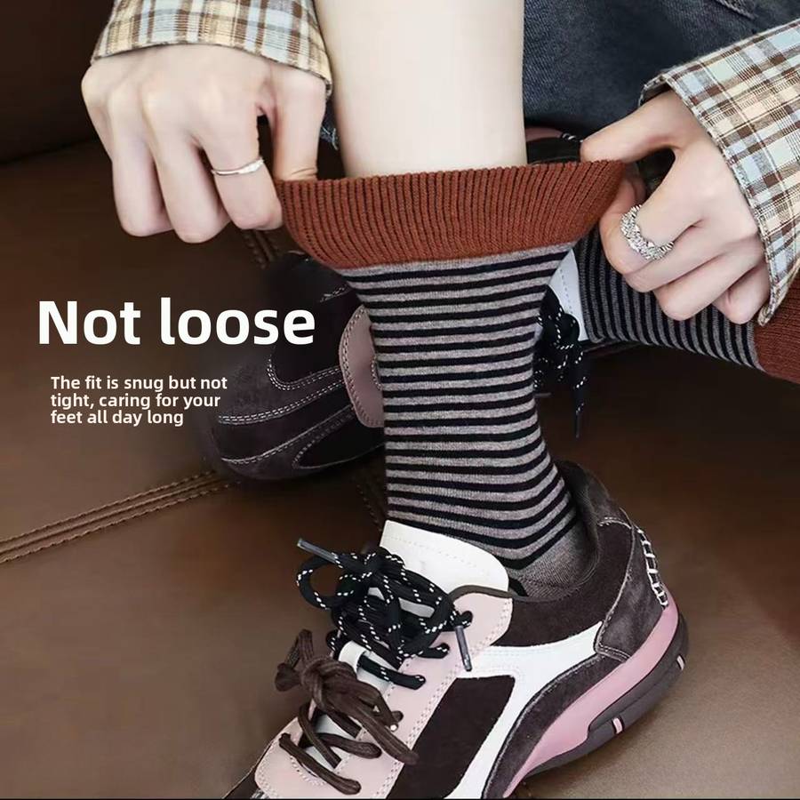Women S Socks Color Brown 4 Pairs Size Onesize