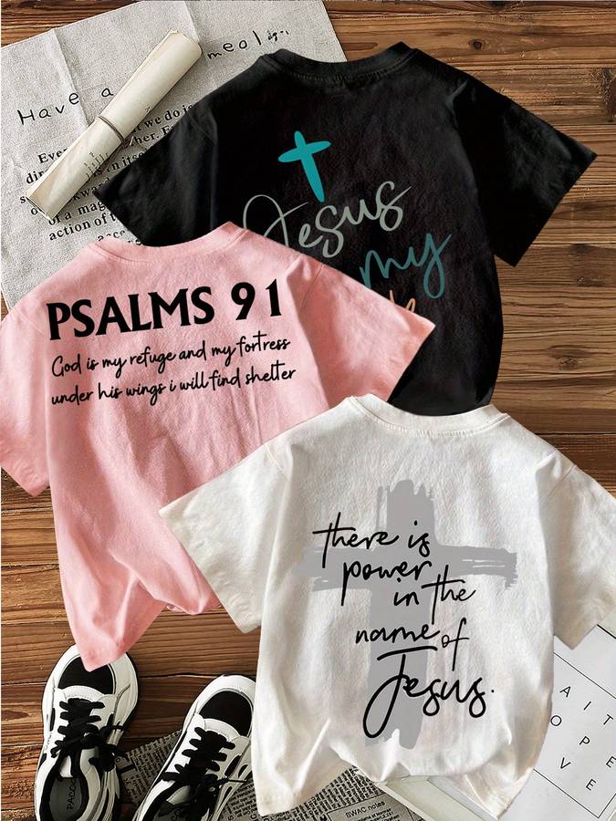 Womens T Shirt Color White Pink Black Sizel