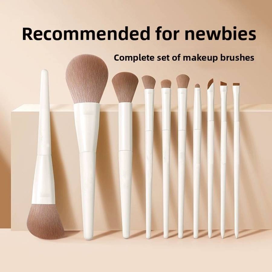 Makeup Brush Set Color Large Cloud Porcelain 12 Brush Set