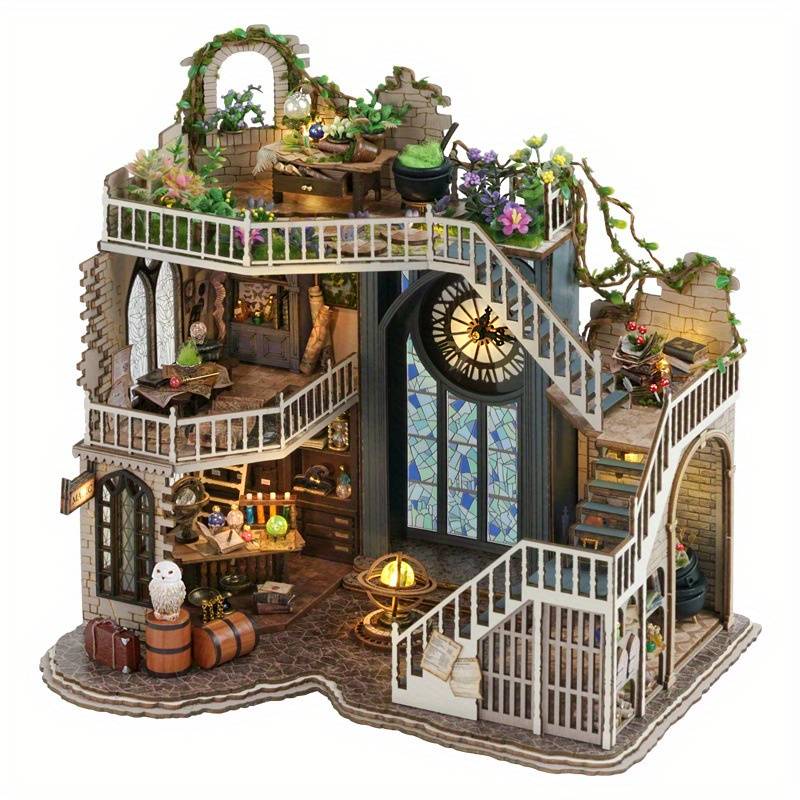 Building Toy Architectural Model Toy Set Style Lv 003 Magic House  Add   Dust Cover