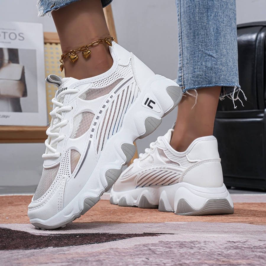 Women S Sneakers Color White And Grey Sizeuk 6