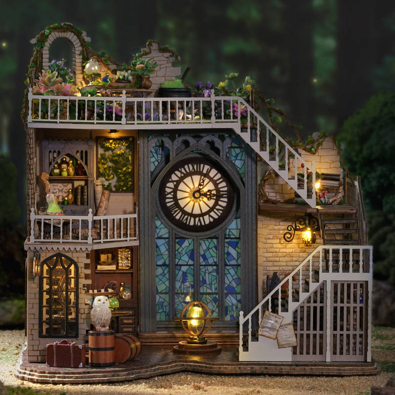 Building Toy Architectural Model Toy Set Style Lv 003 Magic House  Add   Dust Cover