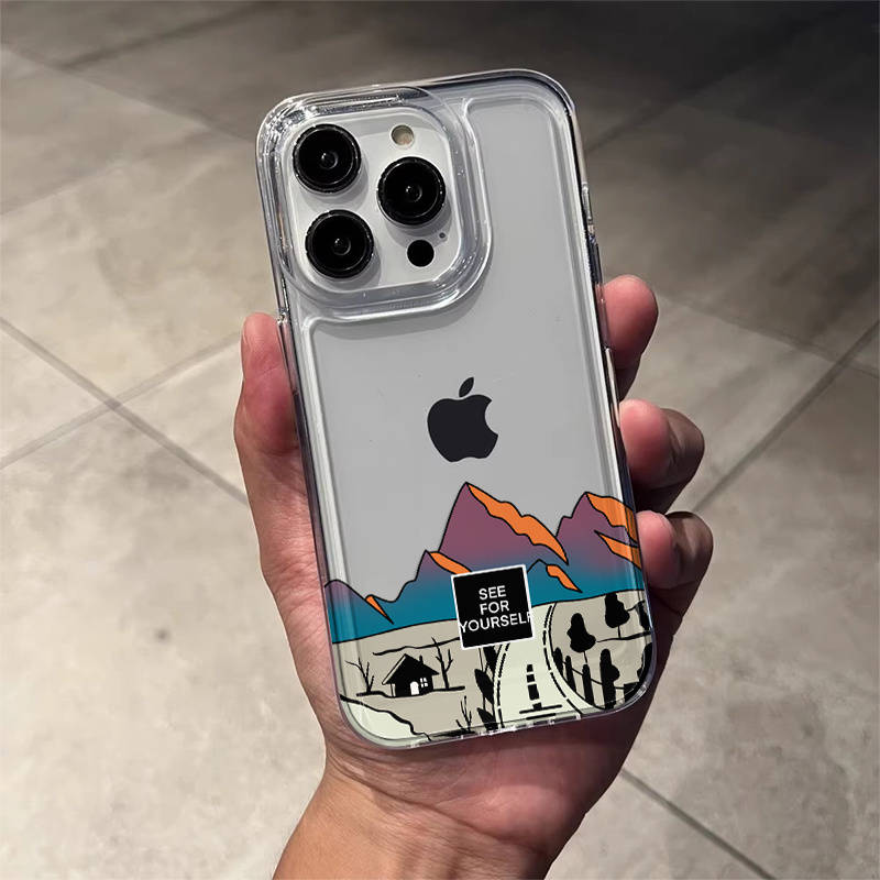 1Pc Transparent For iPhone 16 Pro Phone Case Phone Cover