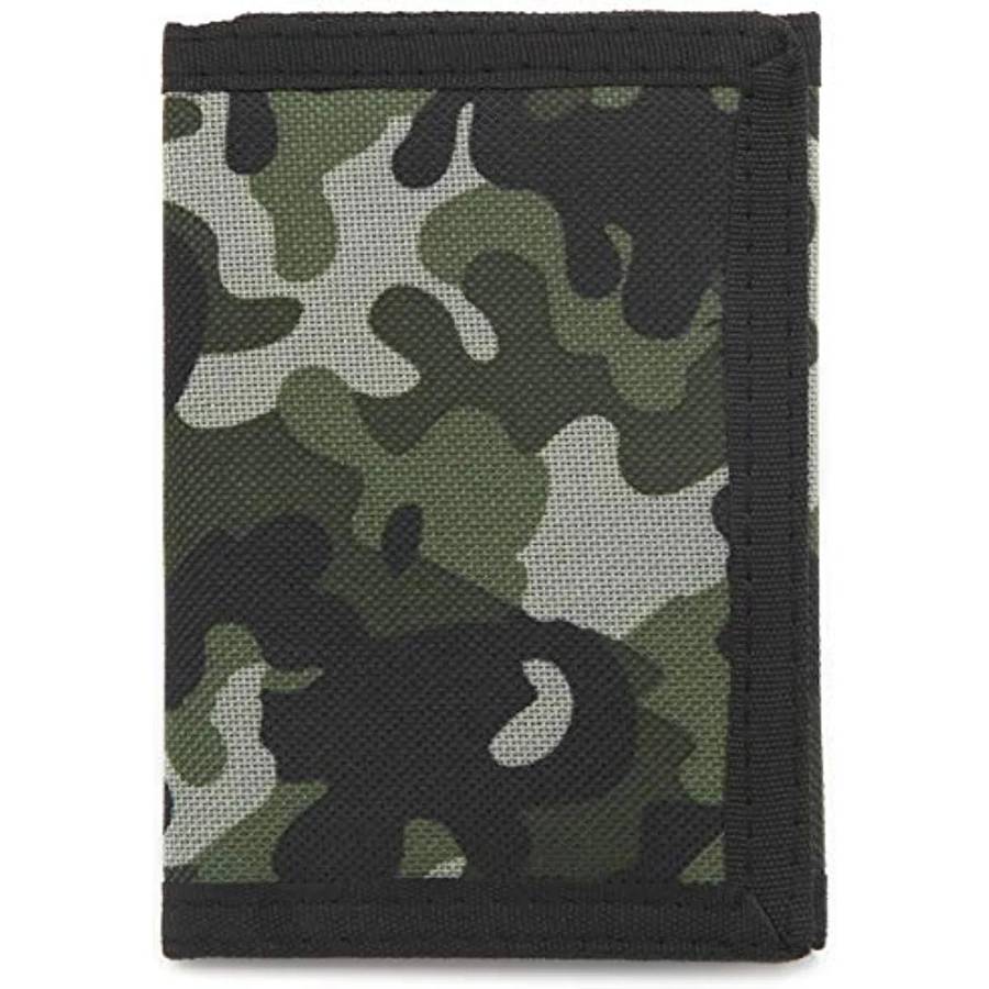1pc Camouflage Trifold Canvas Coin Purse Wallet For Boys And Girls Birthday Gifts