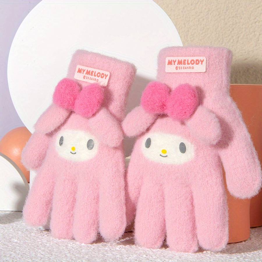 Winter Gloves Color Pink Melody