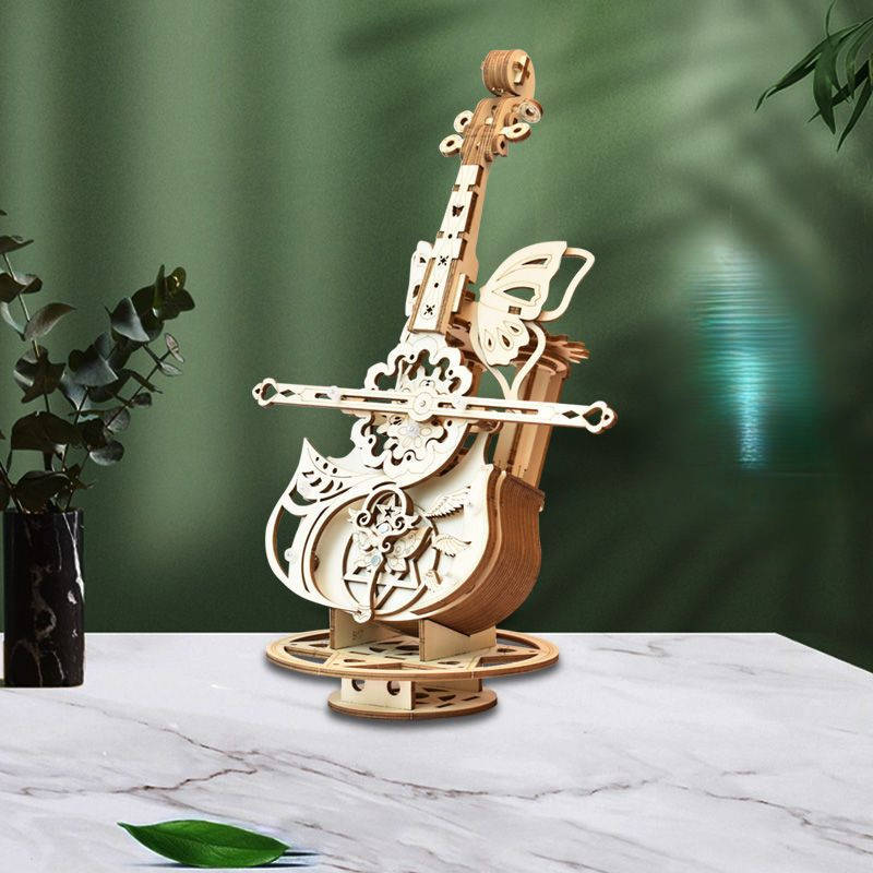 3D Puzzle Musical Instrument Model Style  Butterfly Dream  Cello