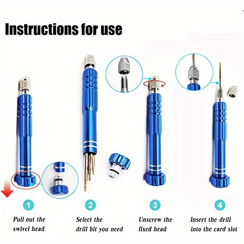 Screwdriver Bit Tool Set Color Blue