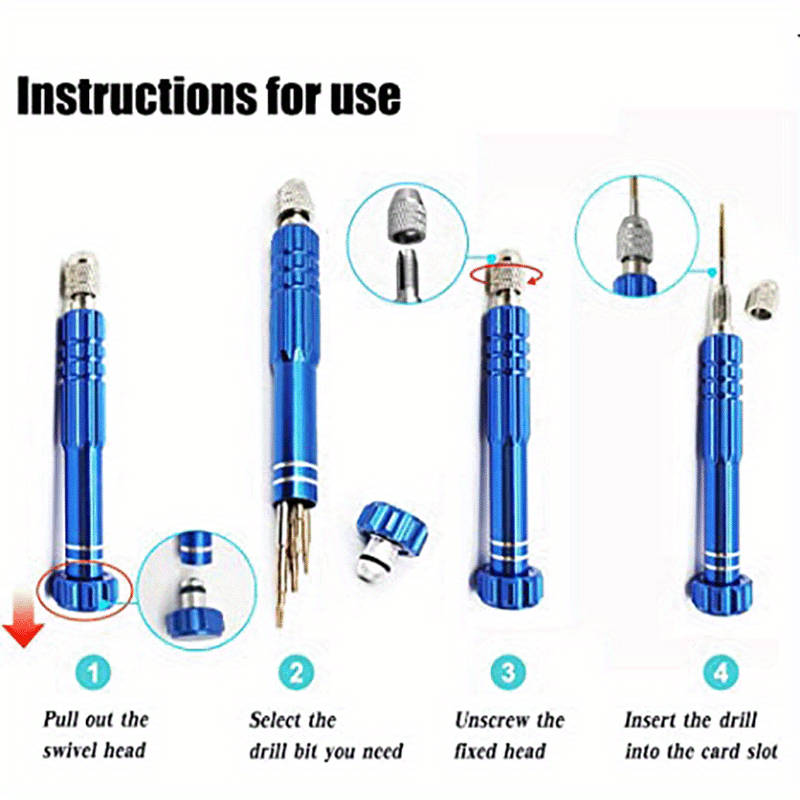 Screwdriver Bit Tool Set Color Blue