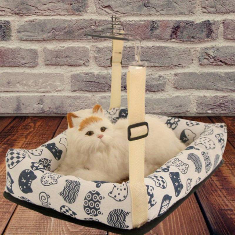 Pet supplies size S Items Summer mat hanging nest   square       blue background lucky cat