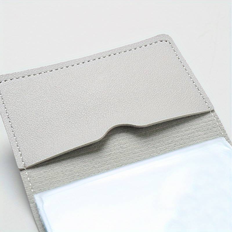 1pc Vintage Bookshelf Cat Print Slim Card Holder with 24 Slots Stylish Synthetic Leather Credit C