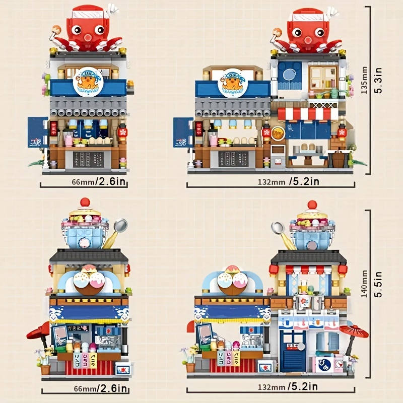 Building Toy Architectural Model Toy Set Style Aquatic Shop