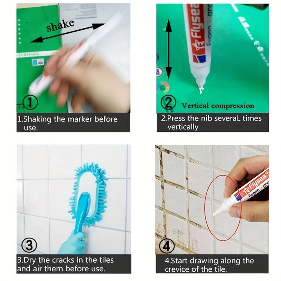 Waterproof Repair And Sealing Supplies Color White Model 4Pcs