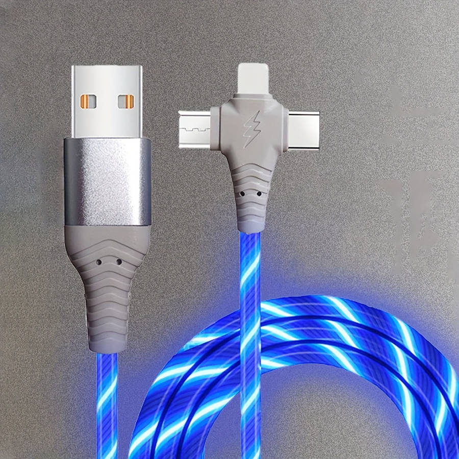 1 Pack 100cm Luminous USB iPhone Fast Charging Cable