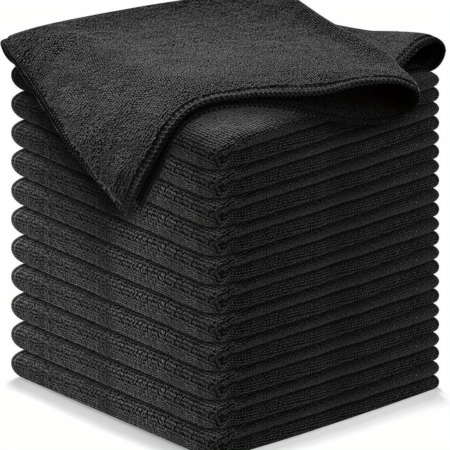 12 Pack Super-Absorbent Microfiber Cleaning Towels Scratch-Free Fast-Drying Dishwashing Clot