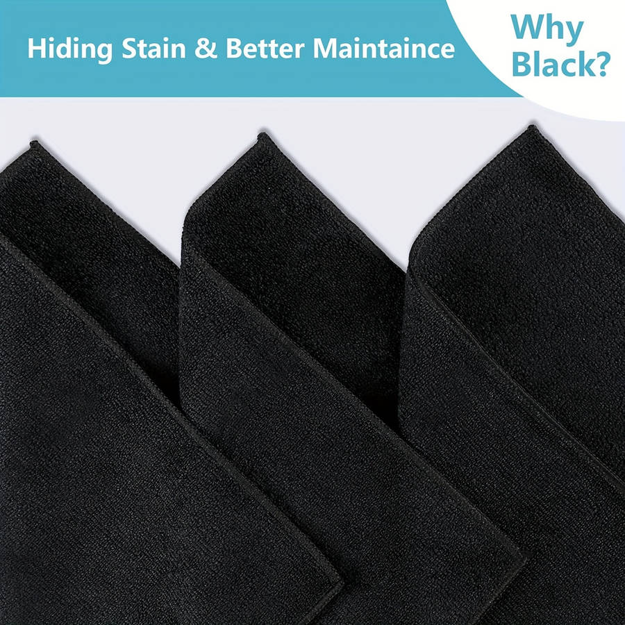 12 Pack Super-Absorbent Microfiber Cleaning Towels Scratch-Free Fast-Drying Dishwashing Clot