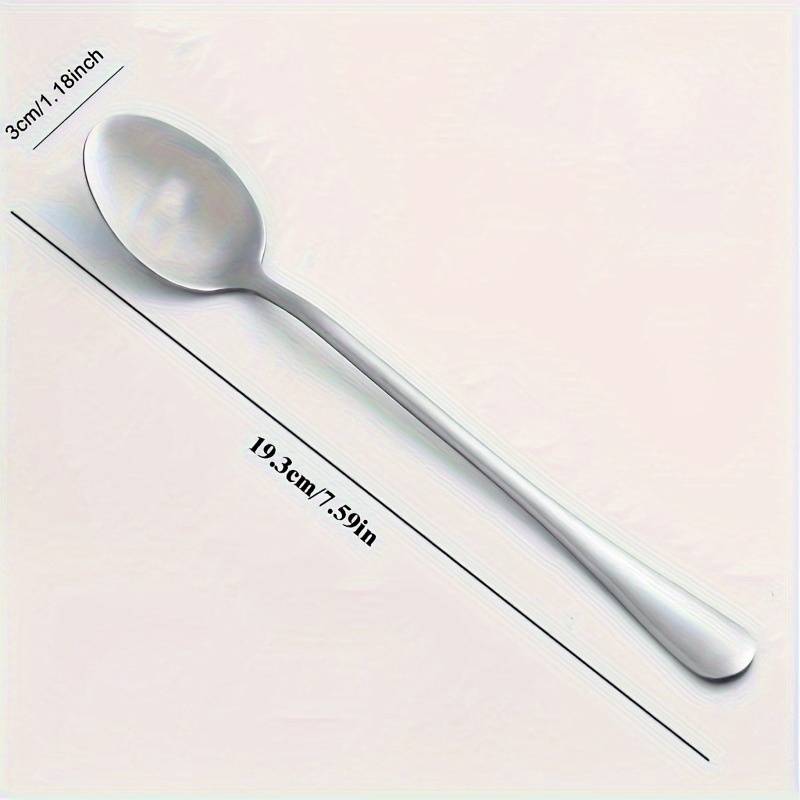 1pc 2.54 cmI Can't Say I Love You  Engraved Stainless Steel Spoon Ideal for Coffee Espresso