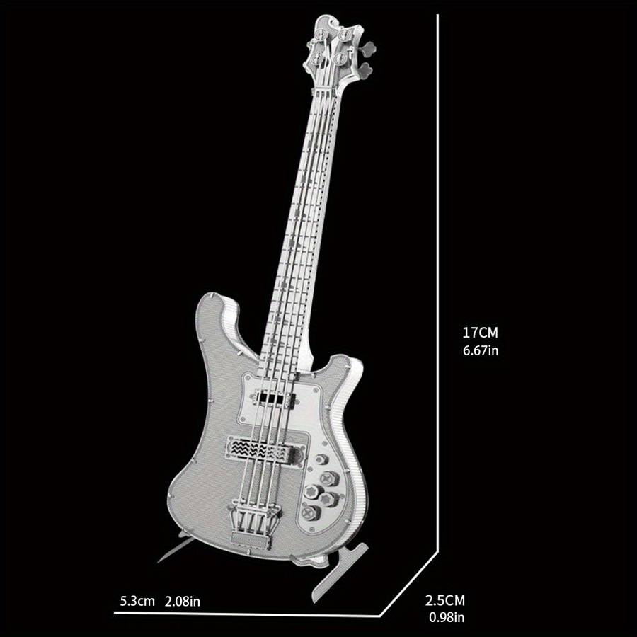 3D Puzzle Musical Instrument Model Style Bass Guitar