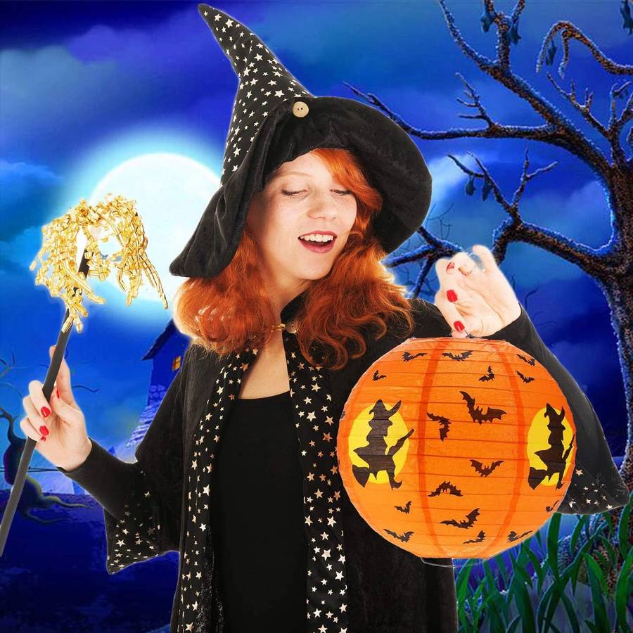 Halloween Decorations Model With Beard Lantern Quantity 5Pcs