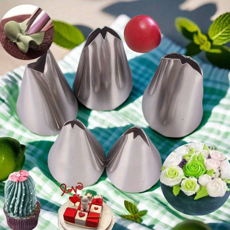 Professional Cake Decorating Head Color 5Pcs