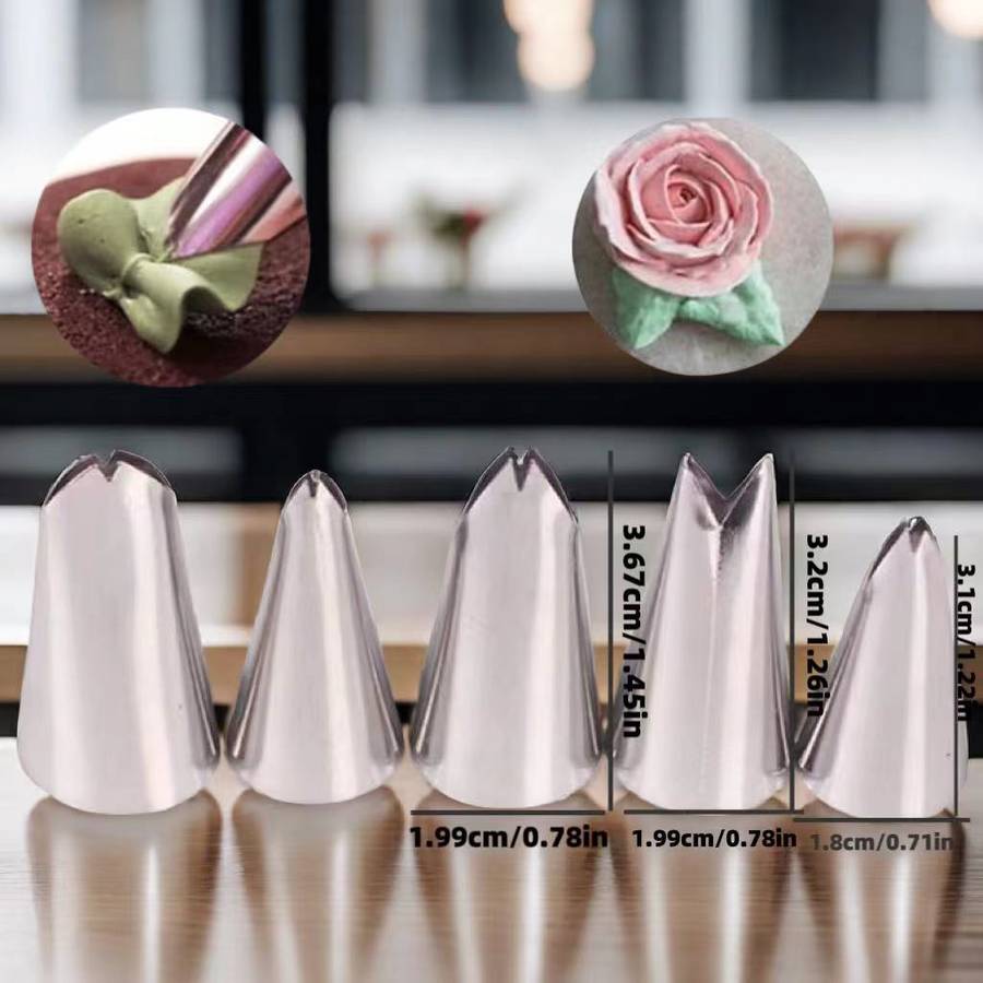 Professional Cake Decorating Head Color 5Pcs