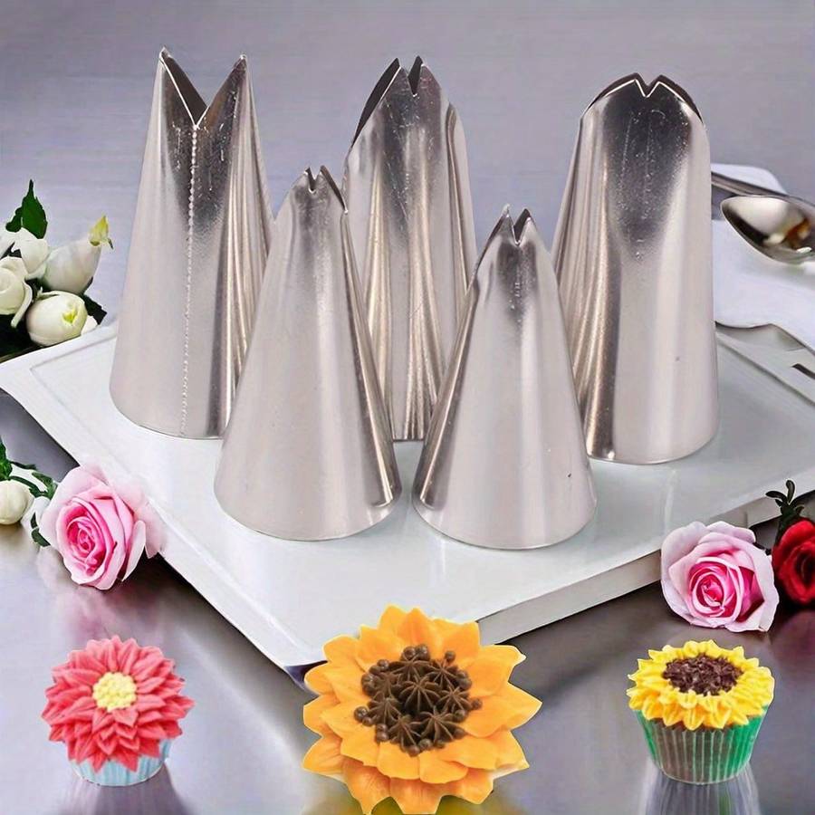 Professional Cake Decorating Head Color 5Pcs