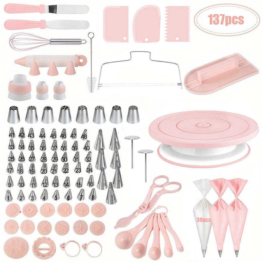 Professional Cake Decorating Head Color Macaron Green 137Pcs