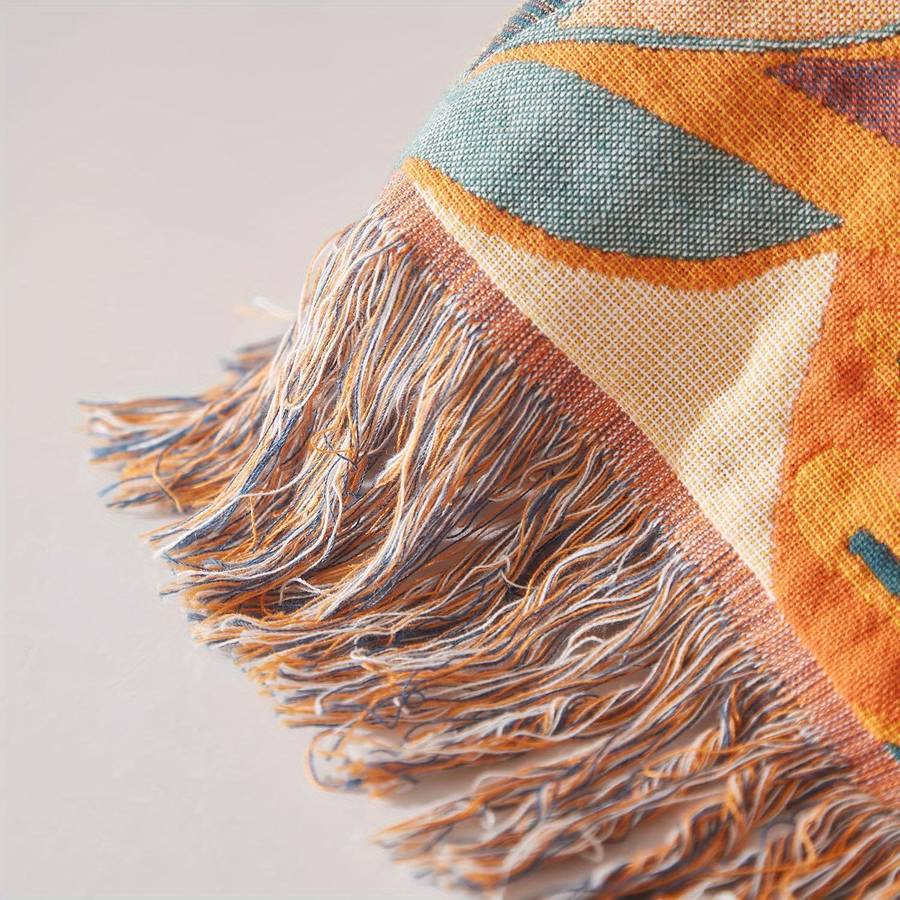 Blanket Boho Floral Size 203.2Cm X 228.6Cm