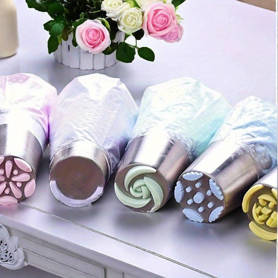 Professional Cake Decorating Head Color 7 Flower Piping Tips